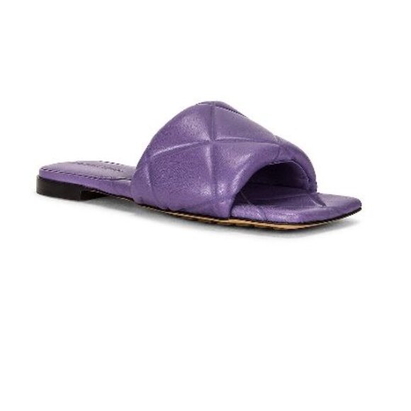 Matelassé lambskin nappa leather upper with leather sole Made in Italy Thermo se - Picture 1 of 7